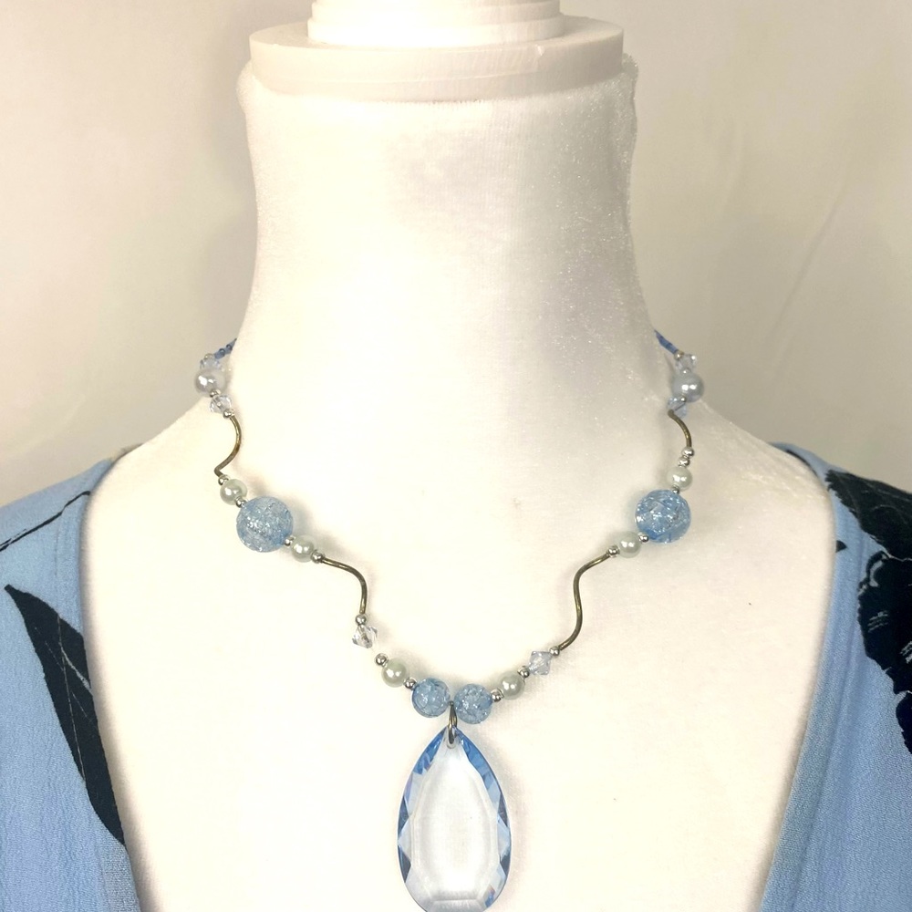 Blue Necklace and Bracelet Set (3brac.)